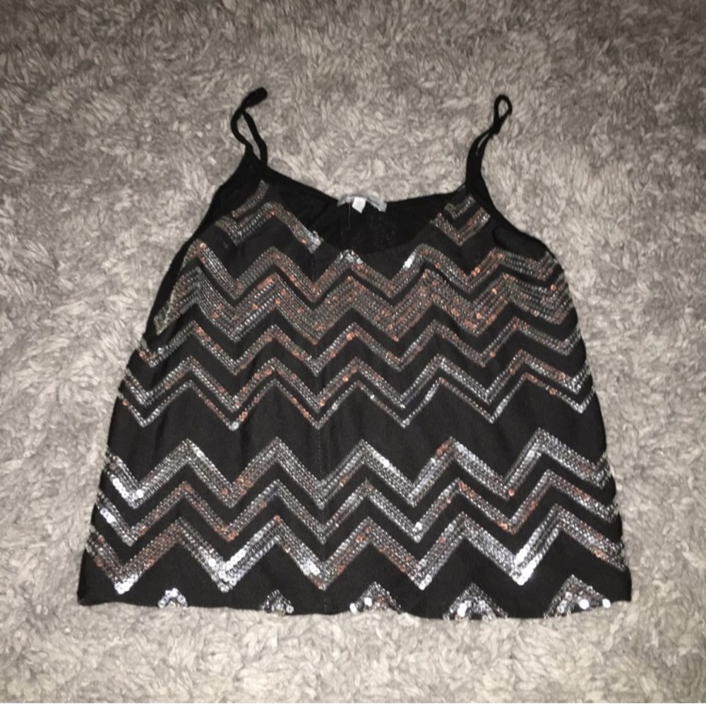 Sparkly sequin tank top